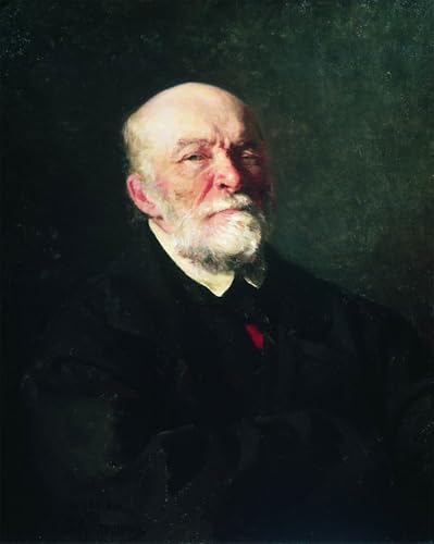 Poster Ritratto del chirurgo Nikolay Pirogov Impresion de Lienzo de Il'ya Repin 60x90cm