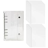 ZTFT シール帳 透明 シール帳 クリア A6サイズ 20枚付属 DIYデコレーション ソーシャルメディア共有 シールバインダー