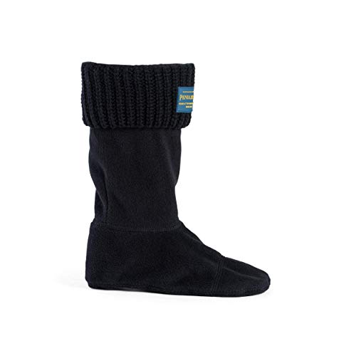 Pendleton Women’s Short Shaker Stitch Thermal Boot Sock Lining for Rain Boots, Black