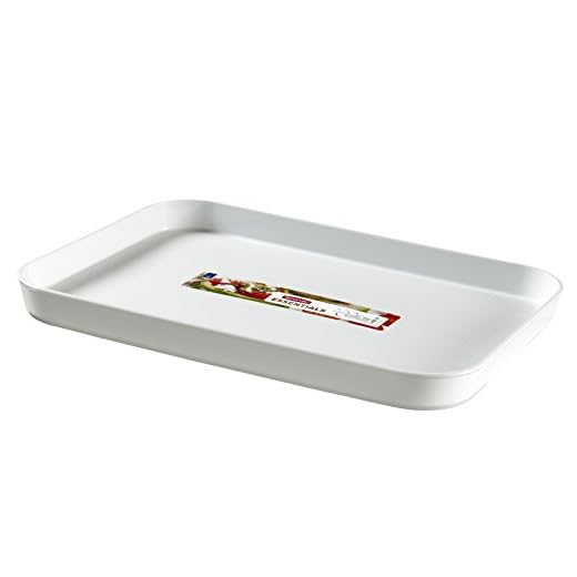 Curver 00738-059-00 Bandeja polipropileno, color blanco 30,8 x 43,0 x 3,5 cm