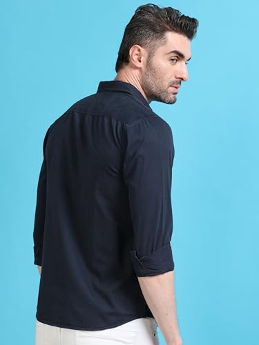 Image of StitchX Men's Full Sleeve Core Essentials Twill Over-Dyed Shirt XS-2XL