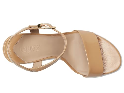 Lauren Ralph Lauren Women's Gwen Crinkle Patent Leather Sandals2