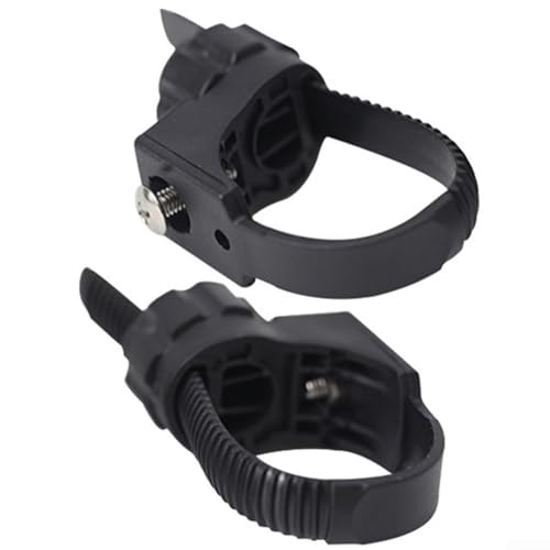 Rear Mudguard Mounting Kit for Mountain for Bike & Electric – ABS and Metal Clamp with Adjustable Nylon Pipe Clamp, Front Fork Reserved Hole Adapter