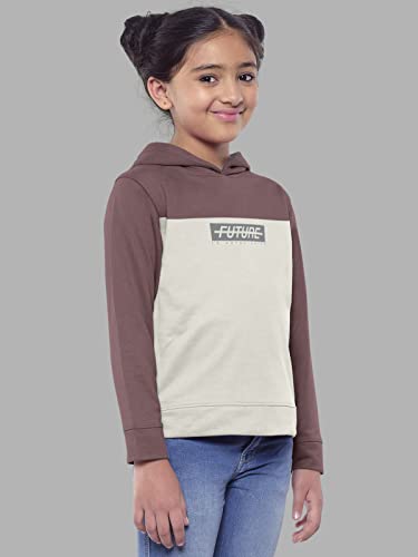 Image of HELLCAT Girls Regular Fit Fulsleeve Hooded Sweatshirt with Rib - Pack of 1