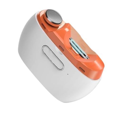 Henrycares Electric Nail Clipper with LED Light | USB Rechargeable 2-in-1 Nail Clipper & File | 2 Speed Safe Anti-Splash N...