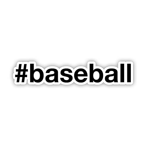 Squiddy #Baseball Baseball Hashtag - Vinyl Sticker Decal