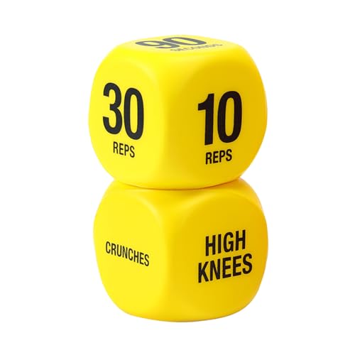 Quorvex Fitness-Würfel | 1 Paar Fitness Spielwürfel für Training,Tragbare Fitnessgeräte Zubehör Für Kniebeugen Anfänger Reise Outdoor Wohnheim