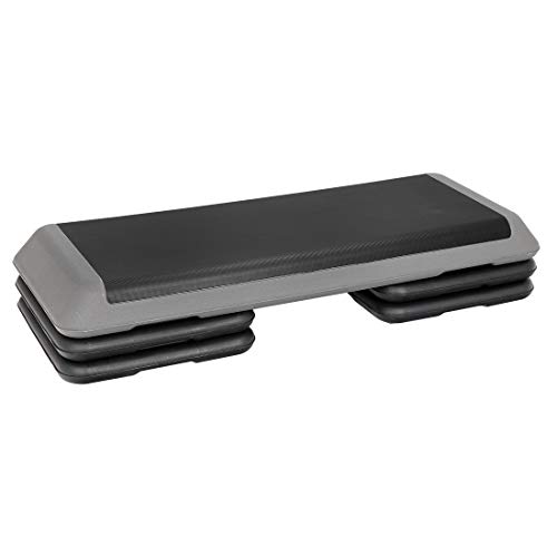 Step Phoenix Fitness Step Aérobic, Hauteur Réglable 2 Niveaux Plateforme Renforcee Antiderapante