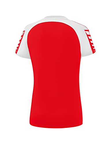 Erima Women's Six Wings Functional T-Shirt, Red/White, 40 - Image 2