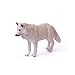 UANDME 4pcs Wolf Toy Figurines Set Arctic Wolf Animal Figures White Wolf Family Cake Topper Toy Gift for Kids (White)