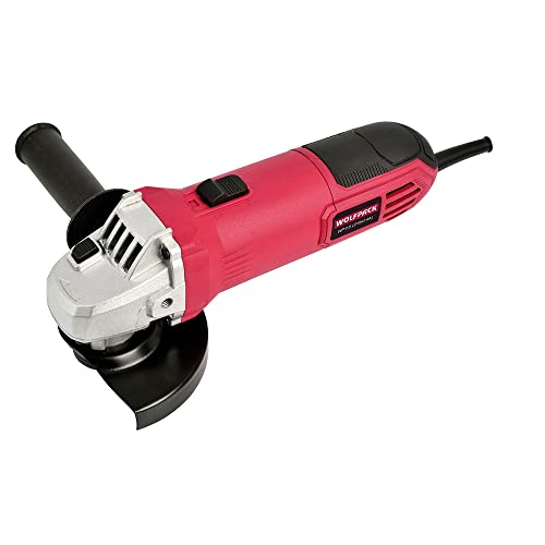 Amoladora 710 W pequeña para corte de piedra y metal con disco de 115 mm Wolfpack 2