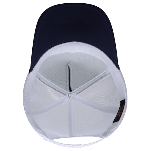 Image of OTTO Polyester Foam Front 5 Panel High Crown Mesh Back Trucker Hats in 97, Bulk, Wholesale