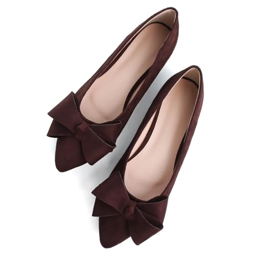 Image of Stunner Womens Flats Fashion Pointed Toe Bowknot Ballet Flats Cute Slip On Dress Flats Comfortable Party Wedding Flats2