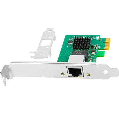 Image of 2.5GBase-T PCIe 3.1 Gigabit Network Card +3ft Cat8 Ethernet Cable for Gaming, Streaming, PC, 2.5G /1G /100Mbps RJ45 LAN Controller, Intel I225-V B3 Chipset, Support Windows 10 /11 Linux