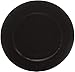 Natale 12 Sottopiatti Colore Nero in plastica Rigida Bordo Liscio Tondo 33 cm Neri cenone sotto Piatto Natalizio Capodanno Cena Aperitivo