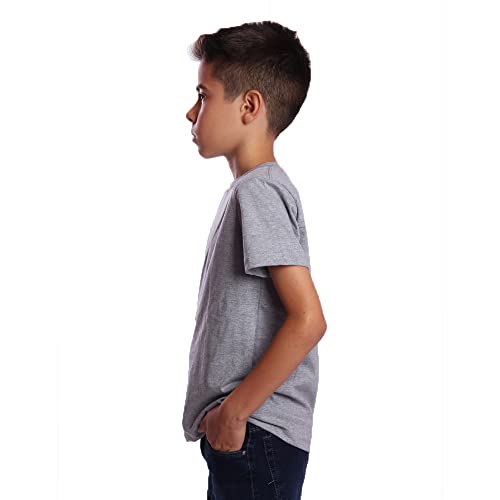 Camiseta Ox Silver Lisa Básica Infantil Juvenil Cor:Cinza Claro;Tamanho:8