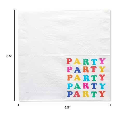 American Greetings Rainbow Party Supplies, Lunch Napkins (50-Count)