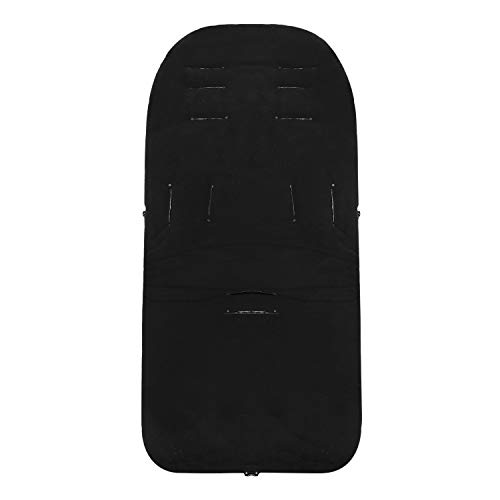 Image of RUIXIA Winter Warm Thick Fleece Baby Stroller Sleeping Bag Detachable Universal Waterproof Toddlers Bunting Double Zipper Closure Footmuff Newborn Infants Swaddle Blanket Pram Wrap (Black Star)BAG910