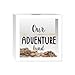 Prinz White Adventure Fund Money Savings Piggy Bank for Adults, Kids Savings Box Change Jar, 6' x 6' Wooden Shadow Box