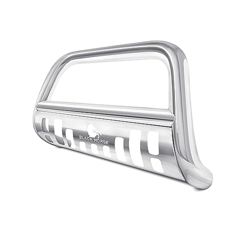 Image of Black Horse Bull Bar Skid Plate Stainless Steel Compatible with 1996-2001 Ford Explorer|1998-2000 Ford Ranger|1997-2001 Mercury Mountaineer-CBS-FOB2701SP