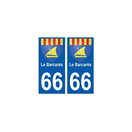 Autocollant Blason écusson Ville Du Barcarès 66 - Sticker Adhésif - Neuf - Marque Zundapp, Origine France