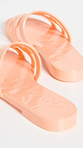 Image of Sam Edelman Bay Jelly Sandal Peach Pearl 7 Medium