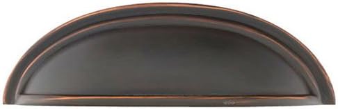 Emtek 86123US7 Traditional Brass 3" C-to-C Cup Pull - French Antique