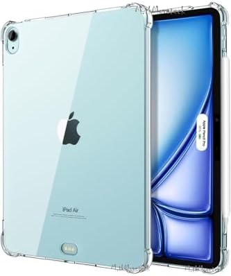 m.tk moveteck iPad Air 13 inç 2024 ile Uyumlu Kılıf, Şeffaf Arka Kapak, Köşe Korumalı, Darbeye Dayanıklı Silikon - Görsel 2