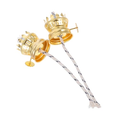 Quemador para lámpara de aceite vintage con mecha 2 pcs