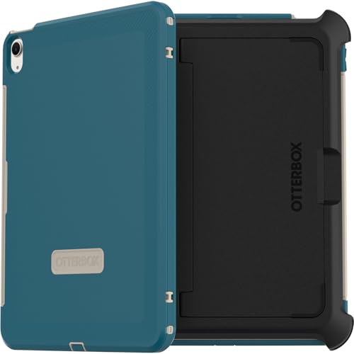Image of OtterBox Defender Case for iPad Air 11 inch (M2 /M3 /M4) & iPad Air 10.9 inch (2022 /2020), Shockproof, Ultra-Rugged Protective Case with Built in Screen Protector, 2X Tested to Military Standard, Blue