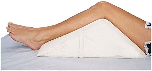 Back Support Systems The Angle Wedge Pillow for Sleeping | Medical Quality Memory Foam Pillow | Triangle Pillow Wedge for Legs | Knee Wedge Pillow | (Bamboo Cover, Small)