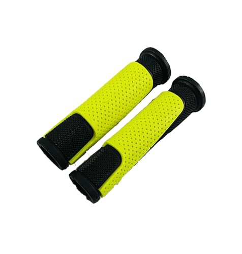 Image of Senior Cycle Handle Grip for 24-29 Inch Bicycle Dual Color Soft Rubber Non Toxic Anti-Slip MTB /City Bicycle Handle Grip Length 13cm Multicolor (Black-Green)
