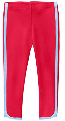 Made in USA Girls 100% Cotton Crop Capri Calf Summer for Yoga Sports Fitness Play School SPD Sensory Friendly Sensitive Skin