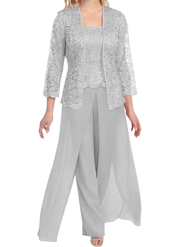 Mother-of-The-Bride-Pant-Suits-Lace-Evening-Formal-Dresses-for-Wedding-Guest-Groom-Outfit-Sets-with-Jacket-Slit-Womens-Silver