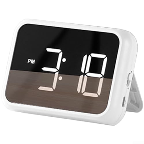 Reloj despertador digital LED para evitar luces molestas de noche con brillo ajustable 2