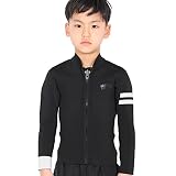 FELLOW ウェットスーツ タッパー 2mm 子供 キッズ ストレッチ ジャージ フロントジップ サーフィン SUP 日本規格SNAKE BLACK 140サイズ