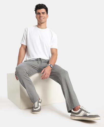 Image of Jockey 9500 Men Super Combed Cotton Rich Regular Fit Trackpant with Side Pockets