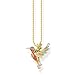 Produktbild Thomas Sabo Damen Halskette Bunter Kolibri gold 925 Sterlingsilber, 38-42 cm Länge