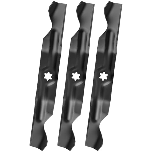942-04053C Mower Blade for 50 Deck Fits C ub Cadet LT1050 LTX1050 SLT1550 SLTX1050 T roy Bilt Mustang XP50 RZT50 Super Bronco T oro LX500 C raftsman PYT9000 ZTL7000 Replace 742-04053 3 Pack