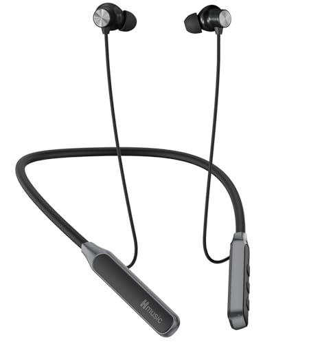 Hmusic Bluetooth Hoofdtelefoon met nekband 30 uur speeltijd IPX5