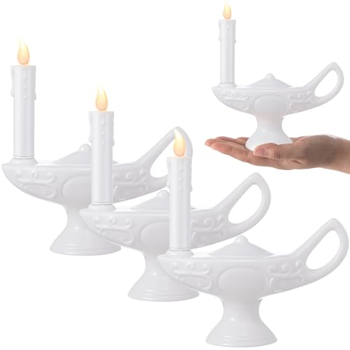 Teenyyou 3 Pcs Nurse Graduation Lamp Nursing Lamp for Pinning Ceremony Battery Powered Nightingale Lamps Nurse Week Gift LED Candle (Batteries Not Included) (Full White Large)
