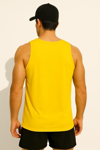 Image of Pack of 2 Sando For Men Men's Sleeveless Round Neck Vest - Pack of 2, Polyester Fabric, Quick Dry Gym & Casual Wear Gym Fit