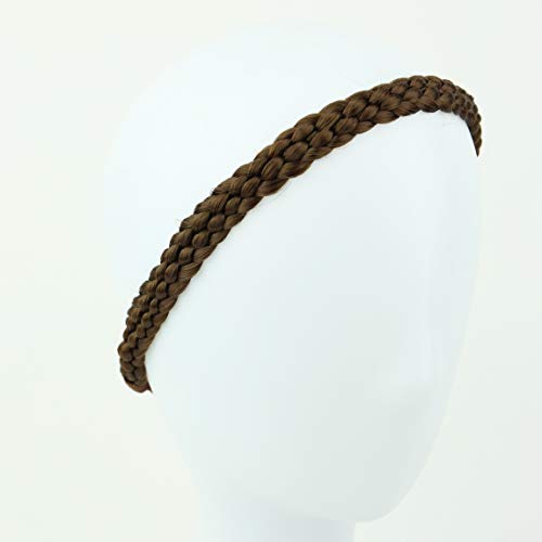 CAISHA Banda Para El Cabello Trenza Pedazo De Cabello Marrón HZ102