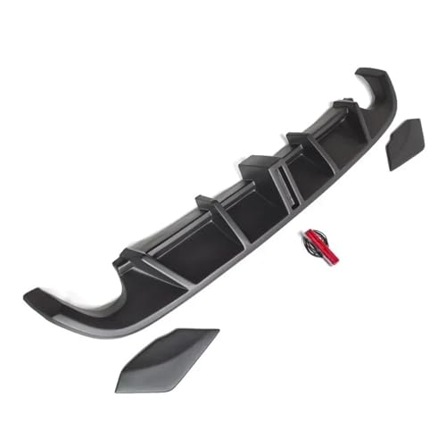 Difusor trasero para VW Golf MK6 GTI 2008-2013, alerón divisor negro brillante