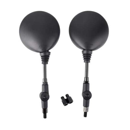 Espejos retrovisores moto plegables con adaptadores de 8 mm y 10 mm universales para ATV y UTV