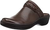 Clarks Women's Delana Abbey Shoe, Dark Brown Leather, 100 M US