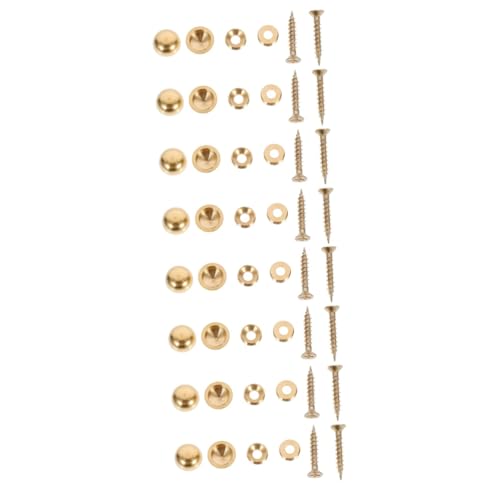 OUNONA 16 piezas tornillos de fijación para vidrio, clavos decorativos resistentes a la corrosión para hogar y oficina miniatura 1