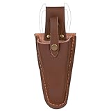 SHIDOW PU Sheath Pouch Holder, Pliers Holster, Gardening Scissors Tool Holder for Scissors, Pliers, and Graden Tool (1Pcs, Brown)