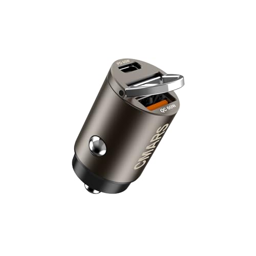 Adaptateur allume-cigare 125W CMARS avec double port USB C et USB A pour auto
