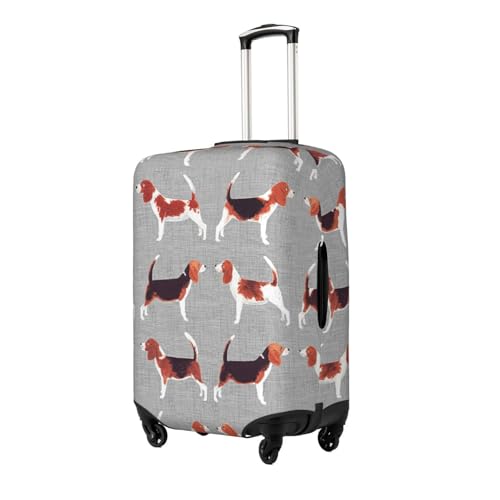 Beagle Patterns Print Luggage Suitcase Covers Elastic Washable Luggage Protector Luggage Covers For Suitcase2